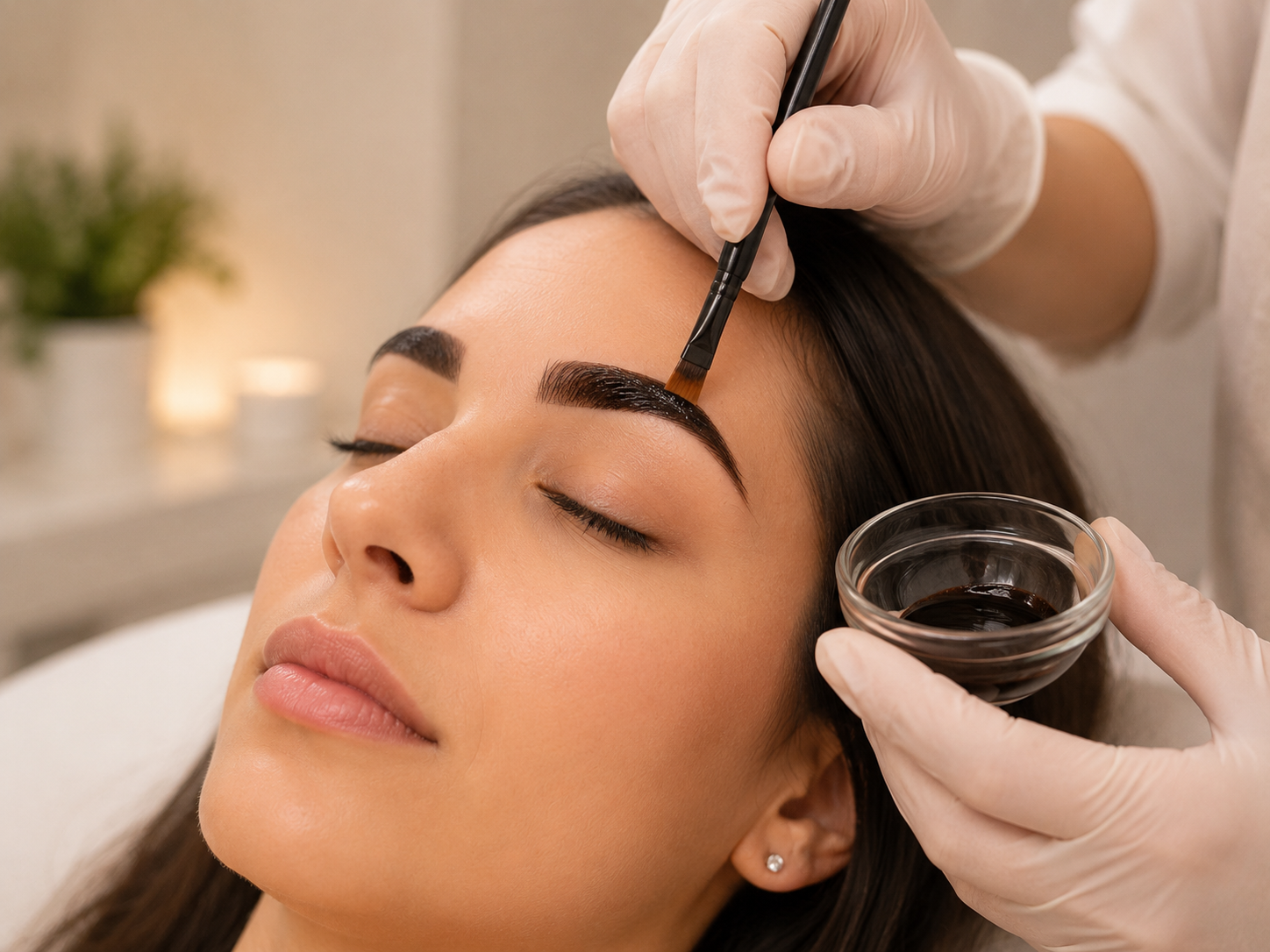 Real eyebrow tinting result near Land O Lakes