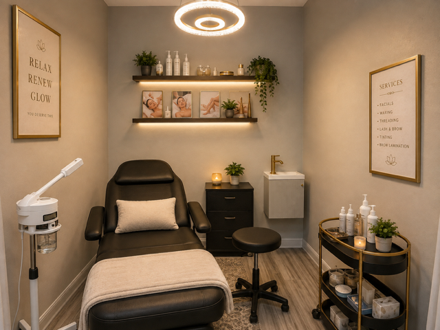 Elegant Brows and Beauty salon suite